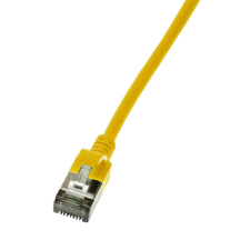 LogiLink Patch kábel SlimLine Ultraflex Cat.6A U/FTP 5m sárga (CQ9077S) (CQ9077S) kábel és adapter