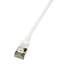LogiLink patch kábel SlimLine Ultraflex Cat.6A U/FTP fehér 1m (CQ9031S) (CQ9031S) kábel és adapter
