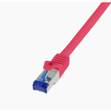LogiLink Patch kábel Ultraflex Cat.6A S/FTP 10m piros (C6A094S) (C6A094S) kábel és adapter