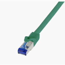 LogiLink Patch kábel Ultraflex Cat.6A S/FTP 10m zöld (C6A095S) (C6A095S) kábel és adapter