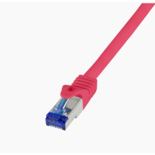 LogiLink Patch kábel Ultraflex Cat.6A S/FTP 7,5m piros (C6A084S) (C6A084S) kábel és adapter
