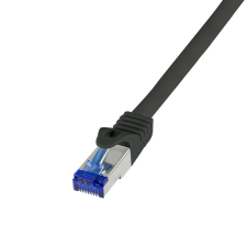 LogiLink Patch kábel Ultraflex, Cat.6A, S/FTP, fekete, 2 m - C6A053S kábel és adapter