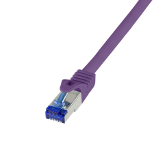 LogiLink Patch kábel Ultraflex, Cat.6A, S/FTP, lila, 10 m kábel és adapter