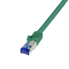 LogiLink Patch kábel Ultraflex, Cat.6A, S/FTP, zöld, 20 m kábel és adapter