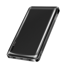 LogiLink Power bank 10000 mAh, 2x USB-A, USB-C, gyorstöltéssel, fekete power bank