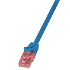 LogiLink PrimeLine Cat.6, U/UTP patch kábel kék 10m (CQ2096U) (CQ2096U) kábel és adapter