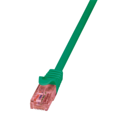 LogiLink PrimeLine PrimeLine, Cat.6, U/UTP patch kábel 3m zöld (CQ2065U) (CQ2065U) kábel és adapter