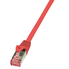 LogiLink PrimeLine S/FTP CAT6 Patch kábel 5m Piros kábel és adapter