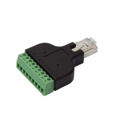 LogiLink RJ45 apa-8 tűs csavaros csatlakozó adapter kábel és adapter