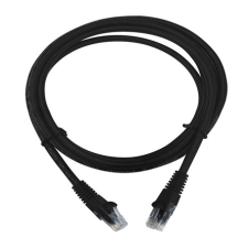 LogiLink RJ45 CAT6 UTP M/M adatkábel 2m AWG24 fekete kábel és adapter