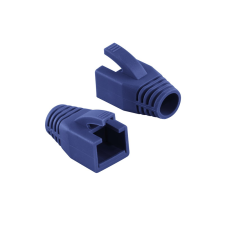 LogiLink RJ45 feszültségmentesítő védőburkolat, 8 mm, kék, 50 db - MP0035B kábel és adapter