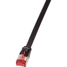LogiLink RJ45 Hálózat Csatlakozókábel CAT 6 U/FTP 0.50 m Fekete Aranyozatt érintkező LogiLink (CF2023S) kábel és adapter
