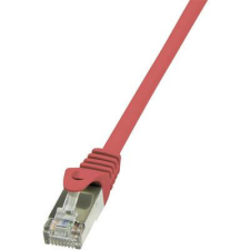 LogiLink RJ45 Hálózati csatlakozókábel, CAT 5e F/UTP [1x RJ45 dugó - 1x RJ45 dugó] 3 m, piros LogiLink kábel és adapter