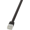 LogiLink RJ45 Hálózati csatlakozókábel, CAT 6 U/UTP [1x RJ45 dugó - 1x RJ45 dugó] 10 m, fekete LogiLink CF2093U (CF2093U)