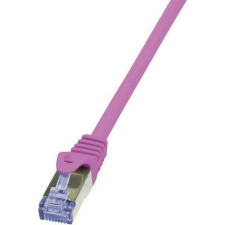 LogiLink RJ45 Hálózati csatlakozókábel, CAT 6A S/FTP [1x RJ45 dugó - 1x RJ45 dugó] 2 m Pink LogiLink kábel és adapter