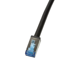 LogiLink S/FTP CAT6a Patch kábel 2m Fekete kábel és adapter