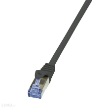 LogiLink S/FTP CAT7 Patch kábel 7.5m Fekete kábel és adapter