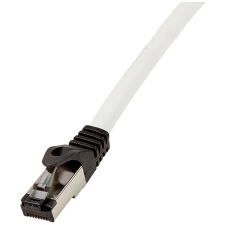 LogiLink S/FTP CAT8.1 Patch kábel 15m - Fekete kábel és adapter