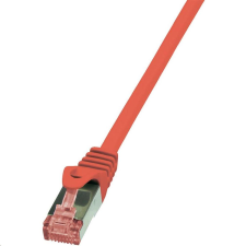 LogiLink S/FTP patch kábel CAT6 0.25m piros  (CQ2014S) (CQ2014S) kábel és adapter