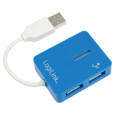LogiLink Smile USB 2.0 hub 4-port Blue hub és switch