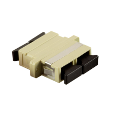 LogiLink Száloptikai SC/SC duplex csatlakozó karimával, bézs kábel és adapter