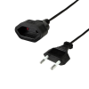 LogiLink Tápkábel hosszabbító, CEE7/16, 0,2 m