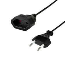 LogiLink Tápkábel hosszabbító, CEE7/16, 0,2 m kábel és adapter