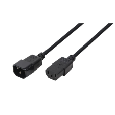 LogiLink tápkábel hosszabbító IEC C14 / IEC C13 3m fekete (CP110) (CP110) kábel és adapter