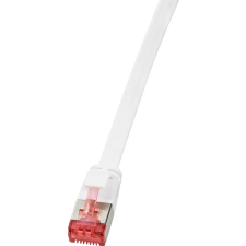 LogiLink U/FTP CAT6 Patch kábel 7.5m - Fehér kábel és adapter