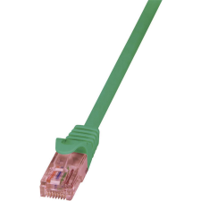 LogiLink U/UTP CAT6a Patch kábel 0.25m - Zöld kábel és adapter