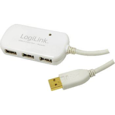 LogiLink UA0108 4 portos USB HUB fehér (UA0108) hub és switch