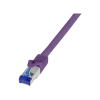 LogiLink Ultraflex Cat6A S/FTP Patch kábel 10m - Lila
