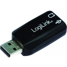 LogiLink USB2.0-s audió adapter/mikrofon jack dugó asztali számítógép kellék