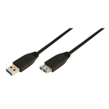 LogiLink USB3.0 A-A male/female cable 2m Black (CU0042) kábel és adapter