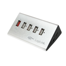 LogiLink USB 2.0 High Speed Hub 4-Port + 1x Fast Charging Port hub és switch
