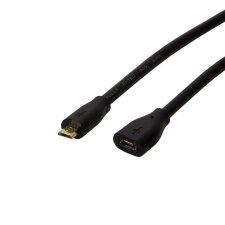 LogiLink USB 2.0 kábel Micro-USB/M - Micro-USB/F feket 3m (CU0124) kábel és adapter