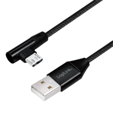 LogiLink USB 2.0 kábel,USB-A/M - 90 Micro-USB/M 0,3m (CU0141) kábel és adapter