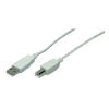 LogiLink USB 2.0 kábel, USB-A/M - USB-B/M, szürke, 5 m
