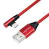 LogiLink USB 2.0 Type-C kábel, C/M (90 ) USB-A/M-hez, szövet, 1 m (LOGILINK_CU0146)