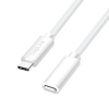 LogiLink USB 2.0 Type-C kábel, C/M-USB-C/F, PD, fehér, 1 m (CU0220) (CU0220)