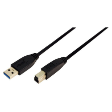 LogiLink USB 3.0 Csatlakozó kábel, 1 méter, fekete (CU0023) kábel és adapter