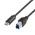 LogiLink USB 3.2 Gen1 Type-C kábel, C/M-USB-B/M, fekete, 1 m (LOGILINK_CU0162)