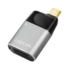 LogiLink USB 3.2 Gen2 Type-C adapter, C/M HDMI-A+USB-C, 4K, PD, alu, fekete/szürke (CUA0203) (CUA0203)