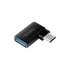 LogiLink USB 3.2 Gen 1 Type-C adapter, C/M-USB-A/F, 90 -os szög