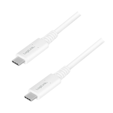 LogiLink USB 4 Gen 3 Type-C kábel, C/M-USB-C/M, PD, AV, 0,8 m kábel és adapter