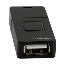 LogiLink USB-A apa - USB-A anya gyorstöltő adapter fekete (AA0045) kábel és adapter