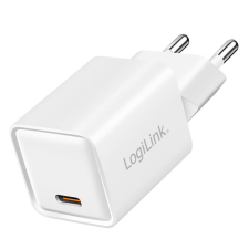 LogiLink USB-C GaN töltő PD+QC 3.0 20W fehér (PA0355) (PA0355) mobiltelefon kellék