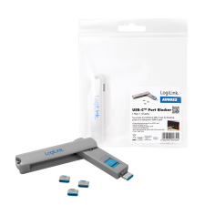LogiLink USB-C port blokkoló (1x kulcs és 4x zár) egyéb hálózati eszköz