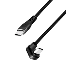LogiLink USB-C - USB-C (U-alakban hajlított) kábel 2m fekete (CU0191) (CU0191) kábel és adapter