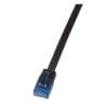 LogiLink UTP CAT6 lapos patch kábel 1 m (fekete)